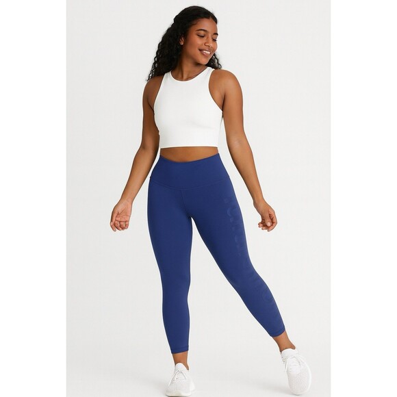 Lululemon Align HR Pant 25” Graphic Logo Nulu Leggings Size 6 Night Sea NISE - Picture 1 of 9
